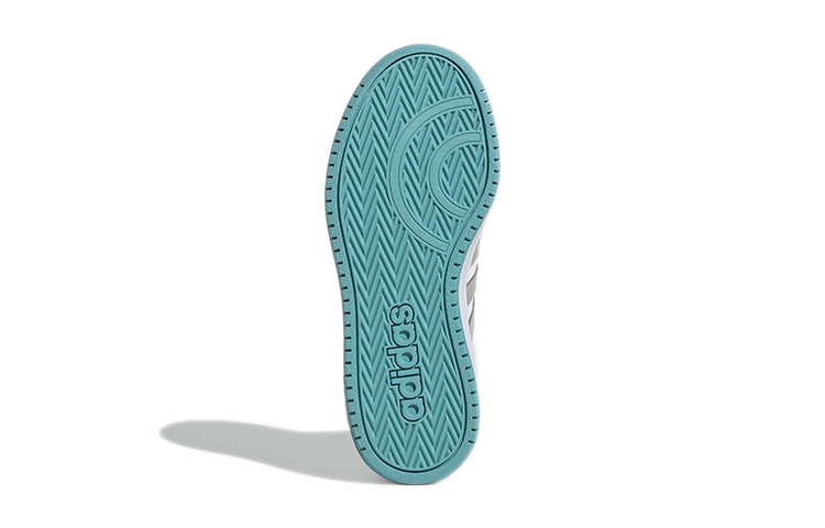 Детские кроссовки adidas neo Hoops 2.0 K (белый / серый) — фото 7