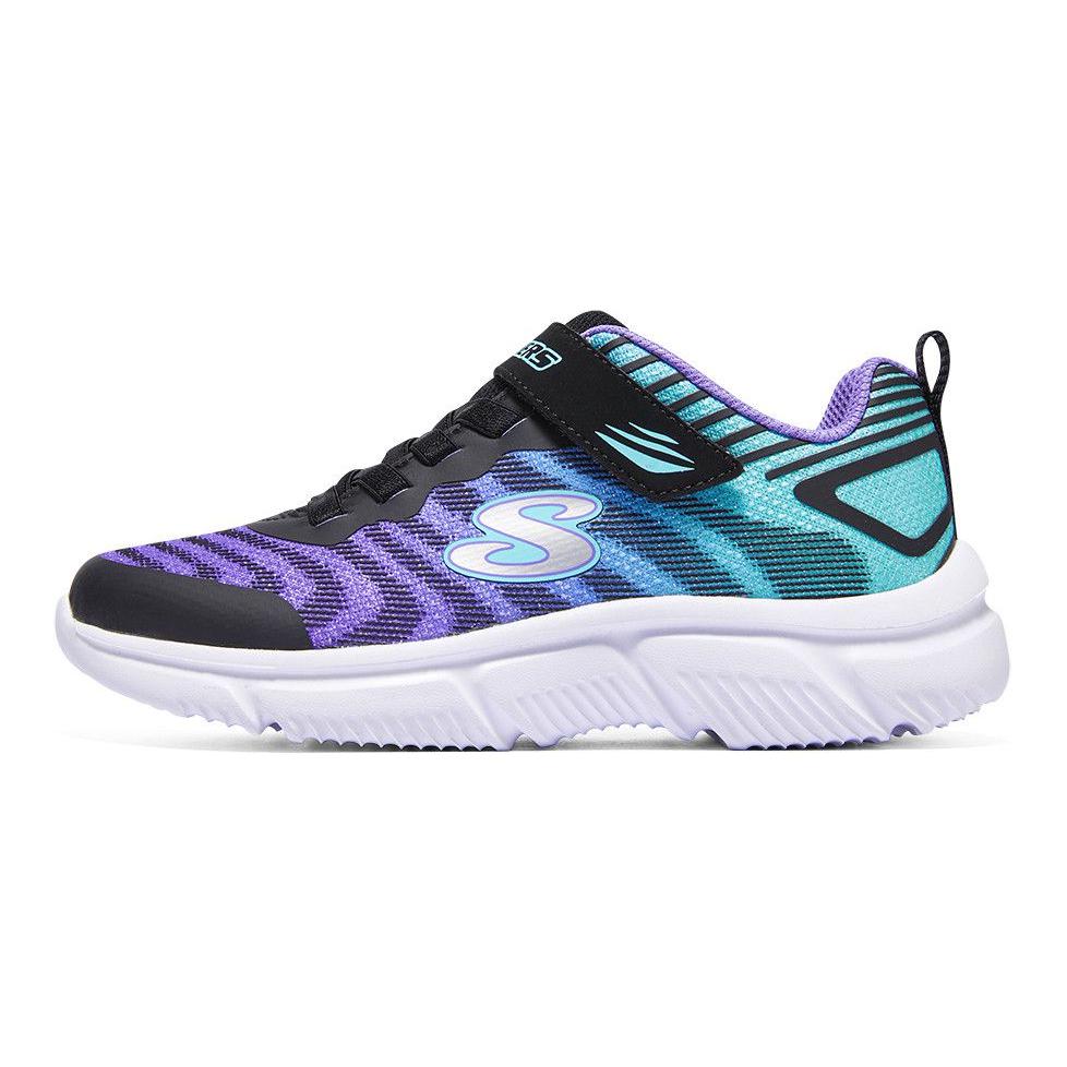 Детские кроссовки Skechers (черно-пурпурные)