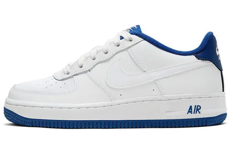 Nike Air Force 1 Low White Deep Royal Blue GS