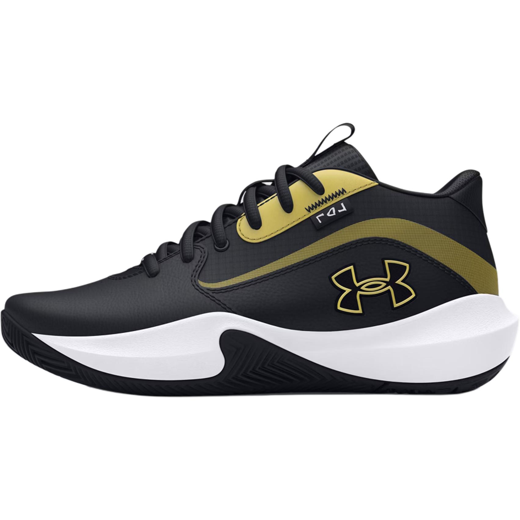 Детские кроссовки Under Armour Lockdown 7 (черно-золотые)