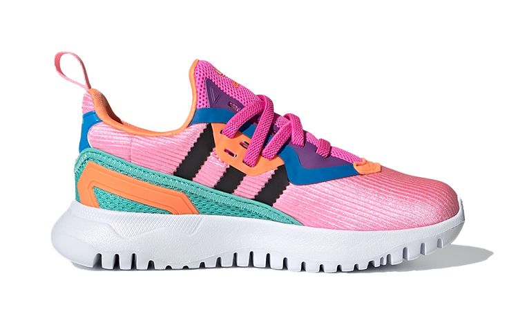 Детские кроссовки adidas originals Flex (розово-черно-синие) — фото 2