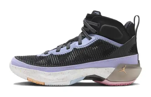 Jordan Air Jordan 37 'Dongdan High top Basketball Shoes Black Purple Unisex