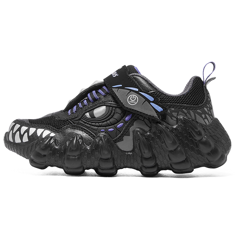 Детские кроссовки Skechers (черно-фиолетовые)
