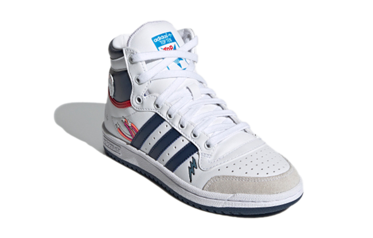 Кеды adidas Originals Top Ten (бело-синий) — фото 5
