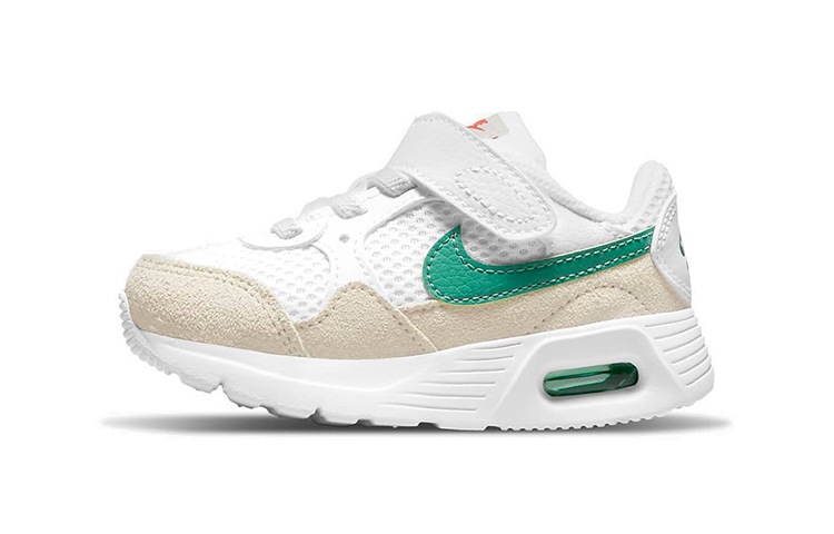 Детские кроссовки Nike Air Max (бело-зеленые)