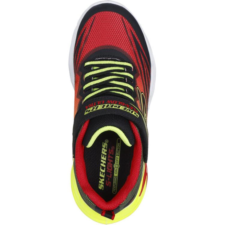 Детские кроссовки Skechers kids S-Lights Flex-Glow Ultra (черный) — Чёрный — фото 5