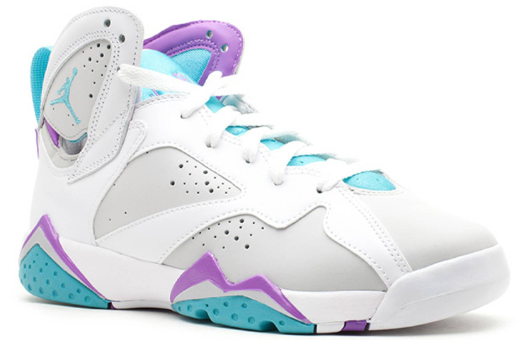 Высокие кроссовки Jordan JordanAir Jordan 7 Retro "Natural Grey Blue" GS (серыйсиний) — фото 3