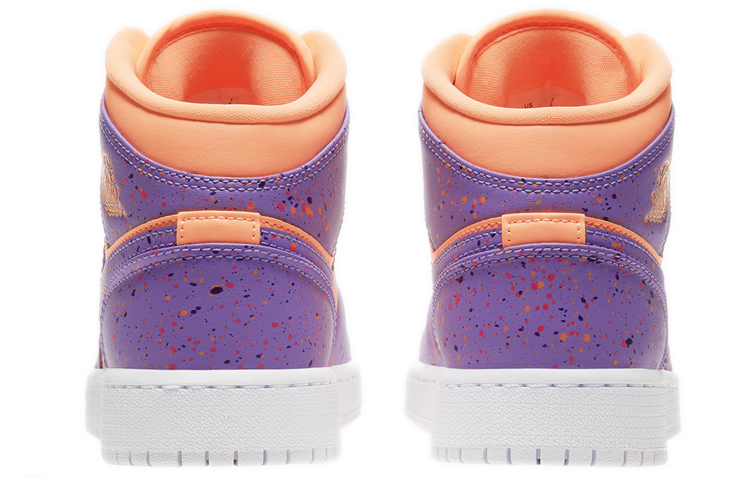 Кроссовки Jordan Air Jordan 1 Mid Atomic Pulse GS (розово-фиолетовые) — фото 6