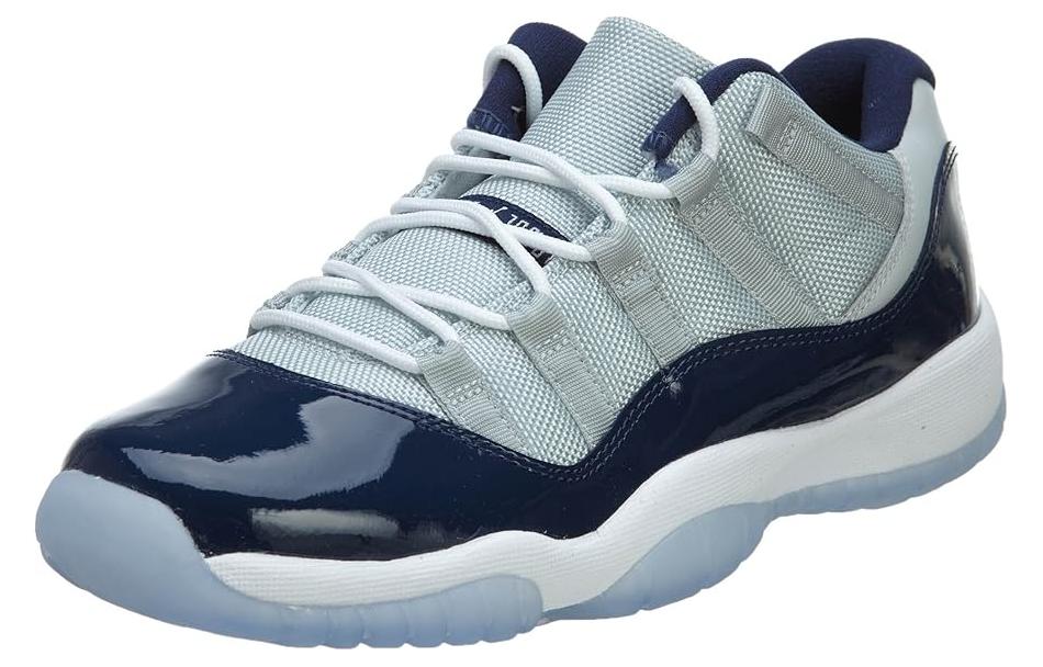 Кроссовки Jordan JordanAir Jordan 11 Low GS (серые) — 雾灰 /白/午夜蓝 — фото 4