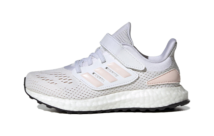 Детские кроссовки adidas Pureboost 22 (бело-розовые)