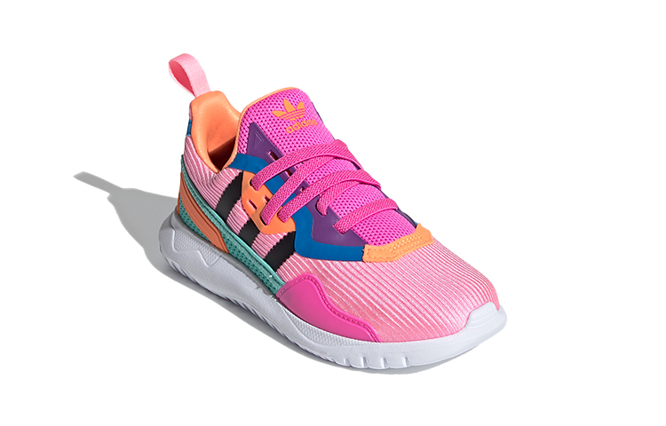 Детские кроссовки adidas originals Flex (розово-черно-синие) — фото 3