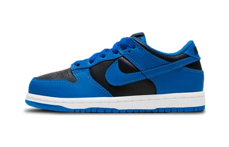 Nike Dunk Retro \"Hyper Cobalt\" Anti-slip shock-absorbing and wear-resistant Low-top Shoes Royal Blue Small and Medium-sized Children