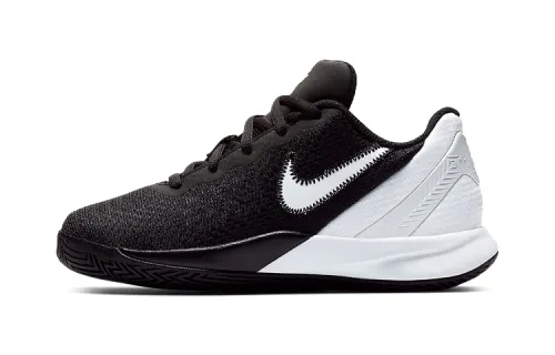 Nike Flytrap 2 Comfortable and versatile, non-slip and shock-absorbing, low-cut children's basketball shoes, black and white, for children and middle-aged children