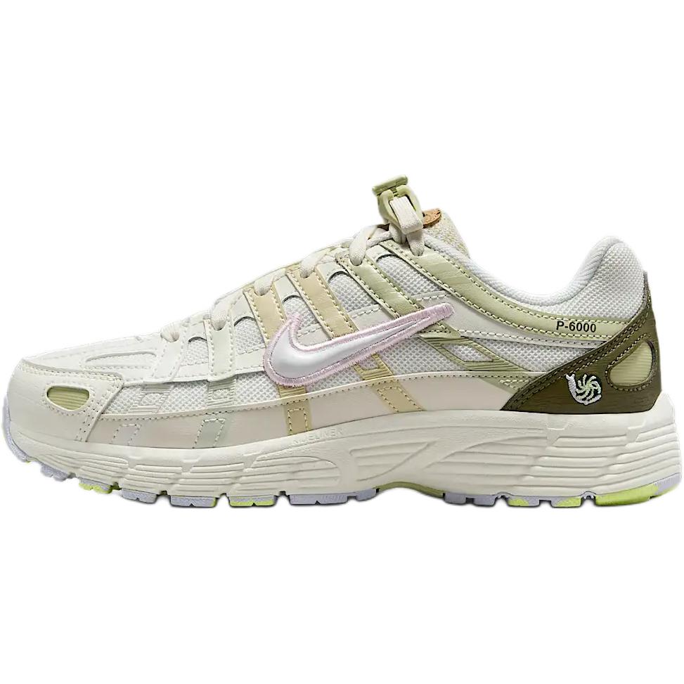 Детские кроссовки Nike P-6000 на платформе (экрю)