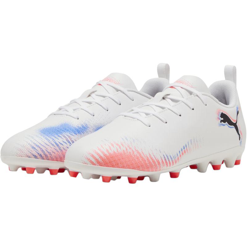 Детские бутсы PUMA FUTURE 8 PLAY MG // (бело-оранжевые) — фото 3