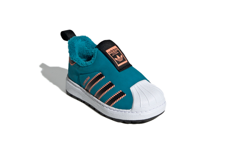 Детские кеды adidas originals SUPERSTAR (синий / белый / черный) — Синий / белый / чёрный — фото 4