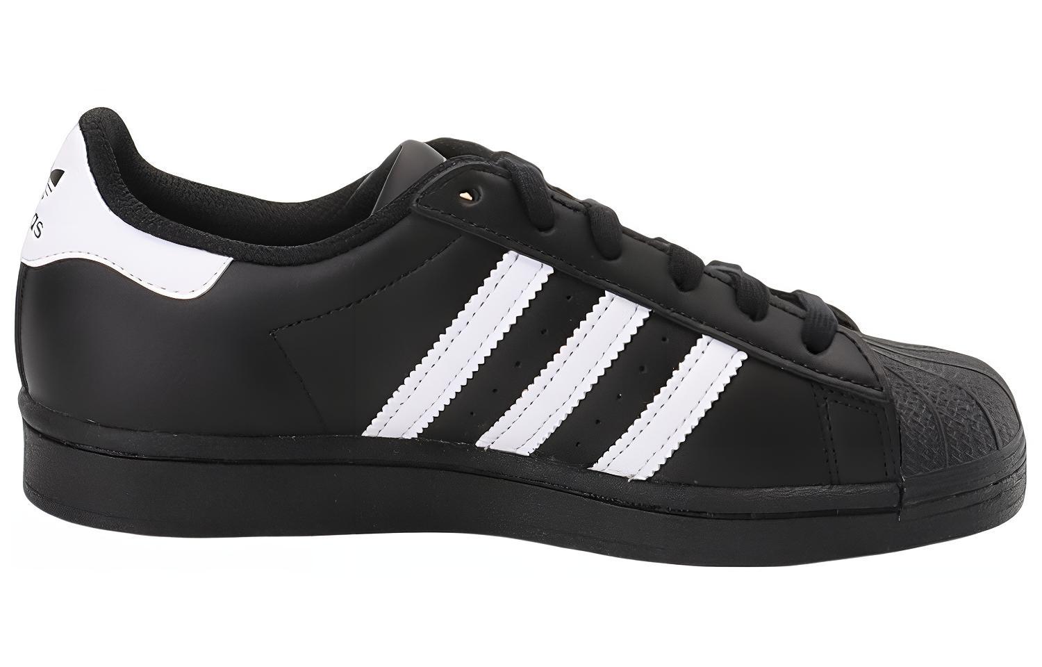 Детские кеды adidas originals SUPERSTAR J (черный) — 碳黑/白 — фото 6