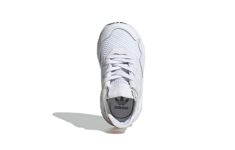 Детские кроссовки adidas originals Nite Jogger (белый / оранжевый / синий) — фото 6