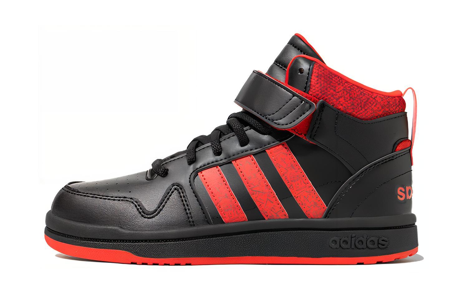 Детские кеды adidas neo Postmove Mid (черный / красный)