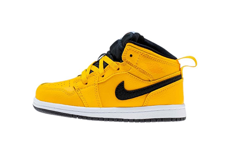 Детские кроссовки Jordan Air Jordan 1 (желтые) — фото 1
