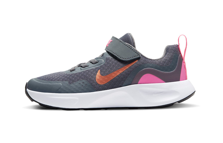 Детские кроссовки Nike Wearallday (серо-розовые)