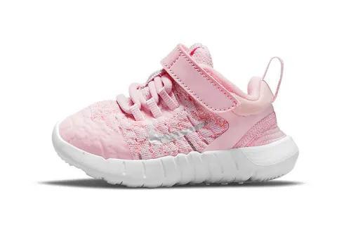 Nike Free RN 2021 Velcro Casual Low Top Toddler Shoes Pink Infant and Toddler