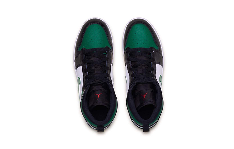 Детские кроссовки Jordan Air Jordan 1 Mid (зеленые) — фото 6