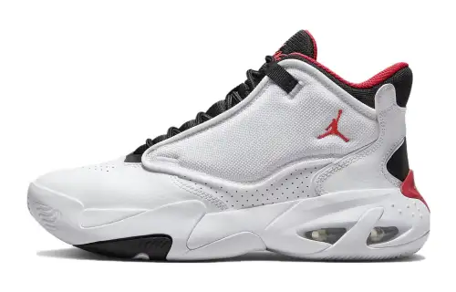 Jordan Max Aura 4 Slip Resistant Cushioning Mid top Basketball Shoes White Unisex