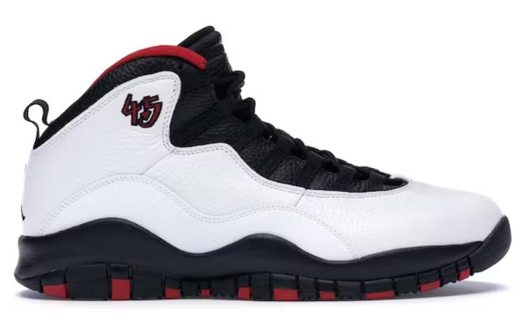 Кеды Jordan Air Jordan 10 Retro Double Nickel GS (бело-черно-красные) — 白/黑/大红 — фото 3