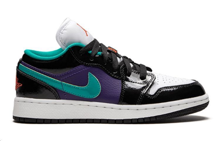 Унисекс кеды Jordan Air Jordan 1 Low (черно-фиолетовые) — фото 3