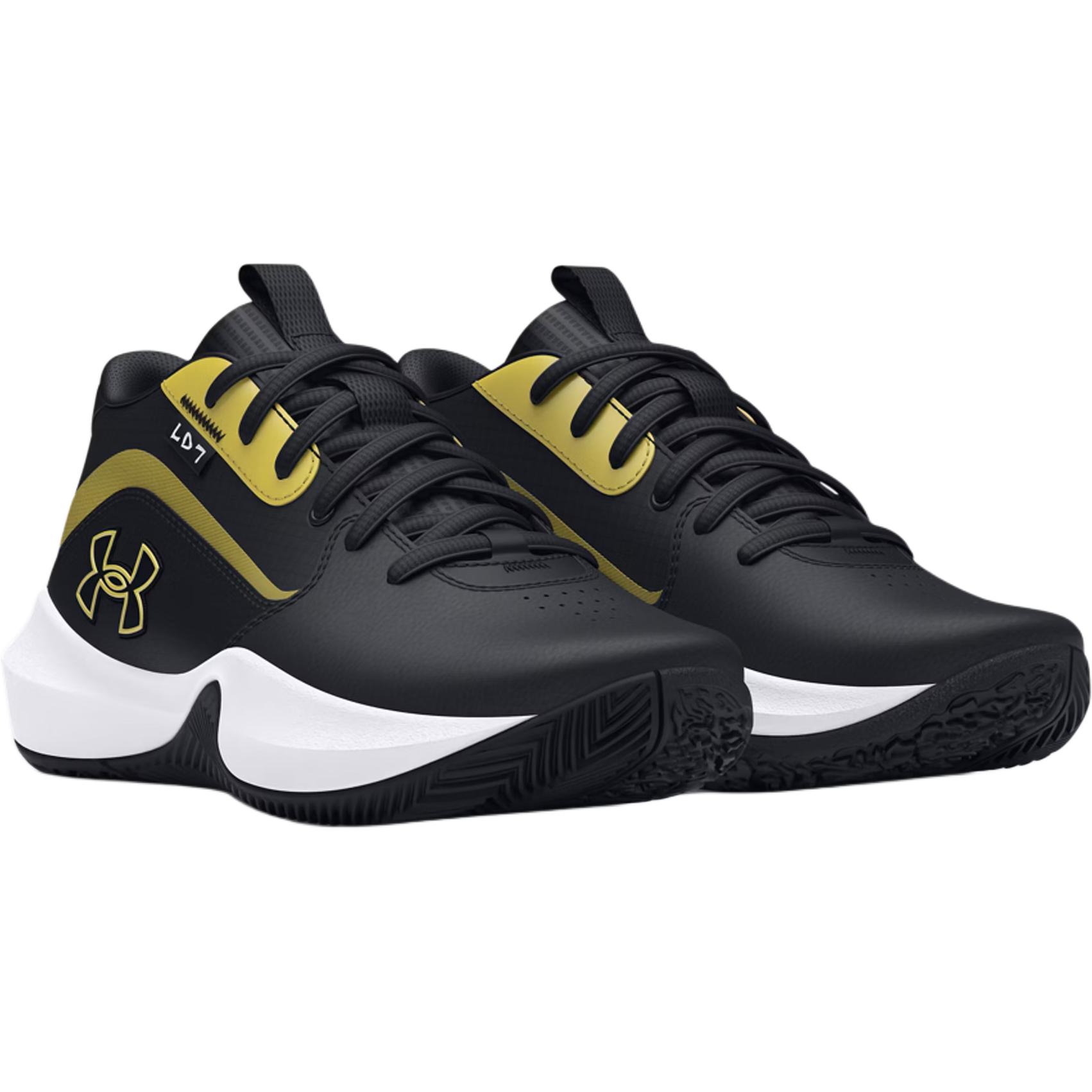 Детские кроссовки Under Armour Lockdown 7 (черно-золотые) — фото 2