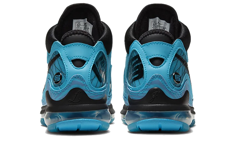 Высокие кроссовки Nike NikeLebron 7 PU GS (синий / черный) — Синий / чёрный — фото 5