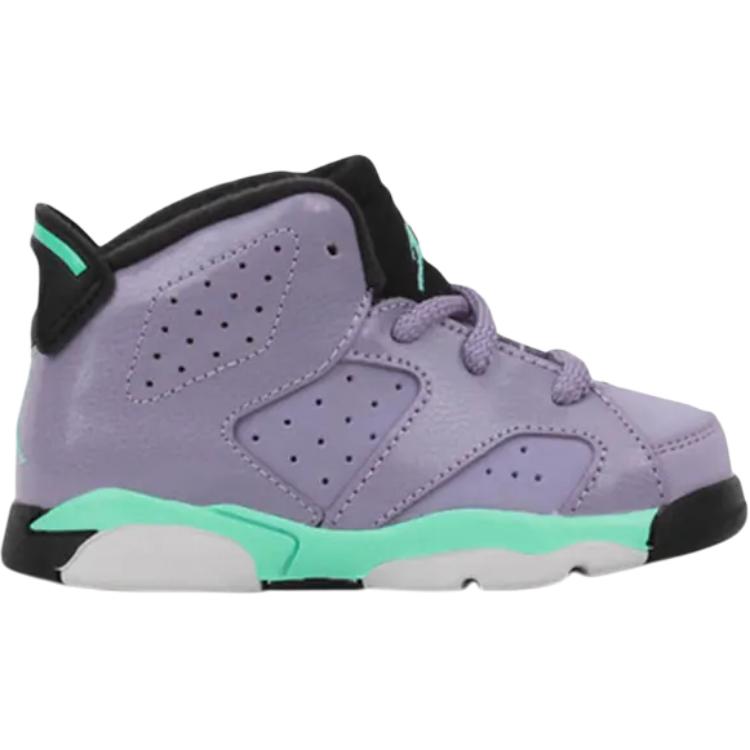 Детские кроссовки Jordan Air Jordan 6 Retro TD (фиолетово-черные) — Фиолетовыйчёрный — фото 2