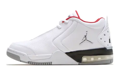 Jordan Big Fund Mid top Basketball Shoes White Red Black Unisex