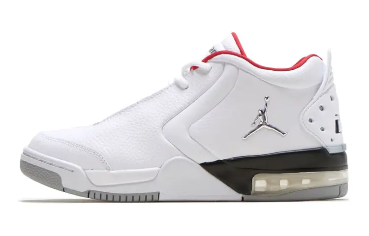 Jordan Big Fund Mid top Basketball Shoes White Red Black Unisex