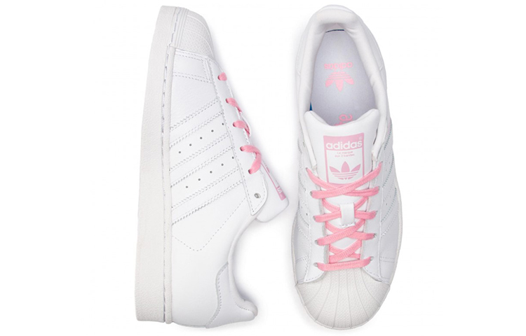 Кеды adidas (бело-розовые) — фото 5