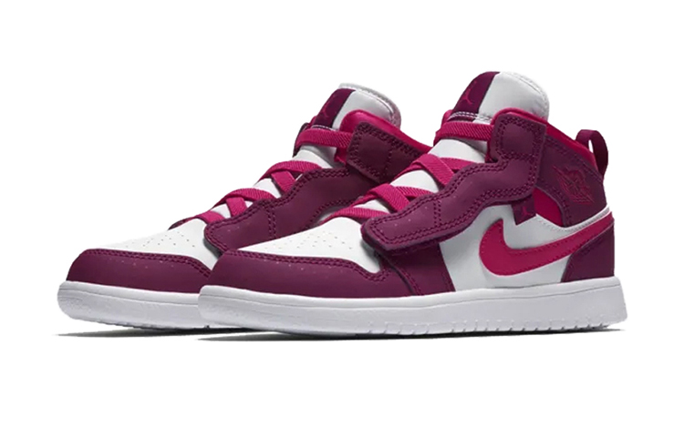 Детские кроссовки Jordan Air Jordan 1 Alt (бело-фиолетовые) — Белыйфиолетовый — фото 3