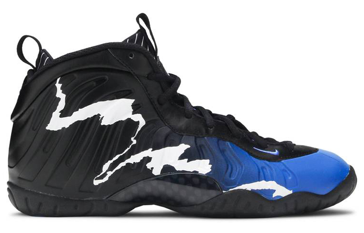 Детские кроссовки Nike NikeFoamposite One GS (черно-синий) — Чёрныйсиний — фото 4