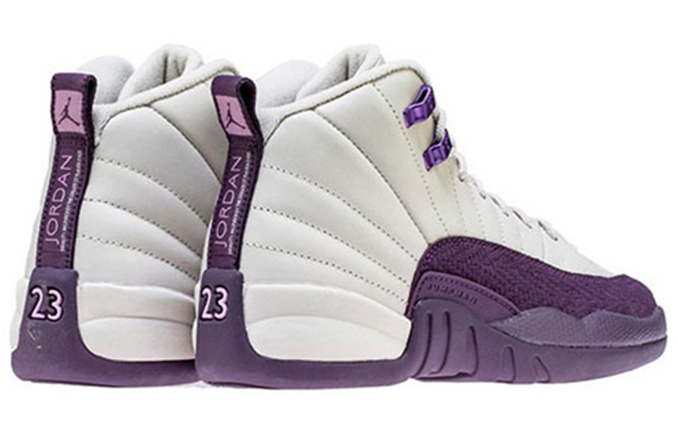 Высокие кроссовки Jordan JordanAir Jordan 12 (фиолетовый / белый) — фото 6