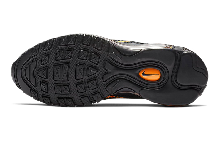 Кроссовки Nike NikeAir Max 97 "Off Noir" GS (черно-оранжевые) — 黑橘 — фото 6