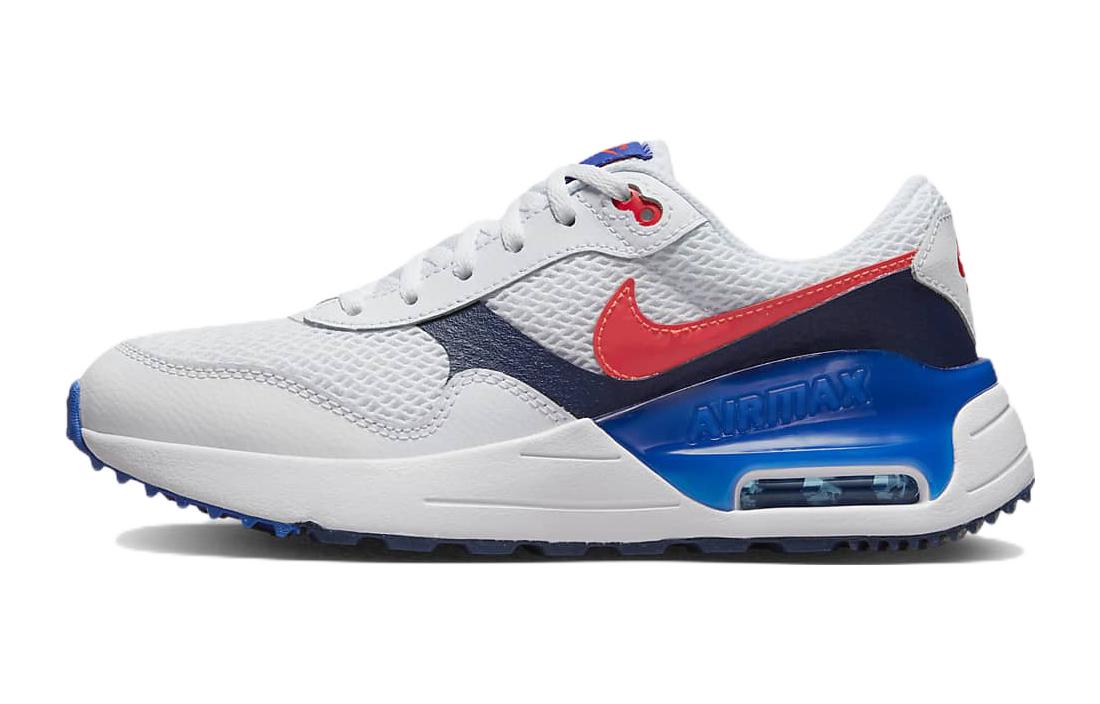 Nike Air Max SYSTM Leather Cushioning Abrasion Resistant Breathable Low top Casual Shoes White Blue Unisex