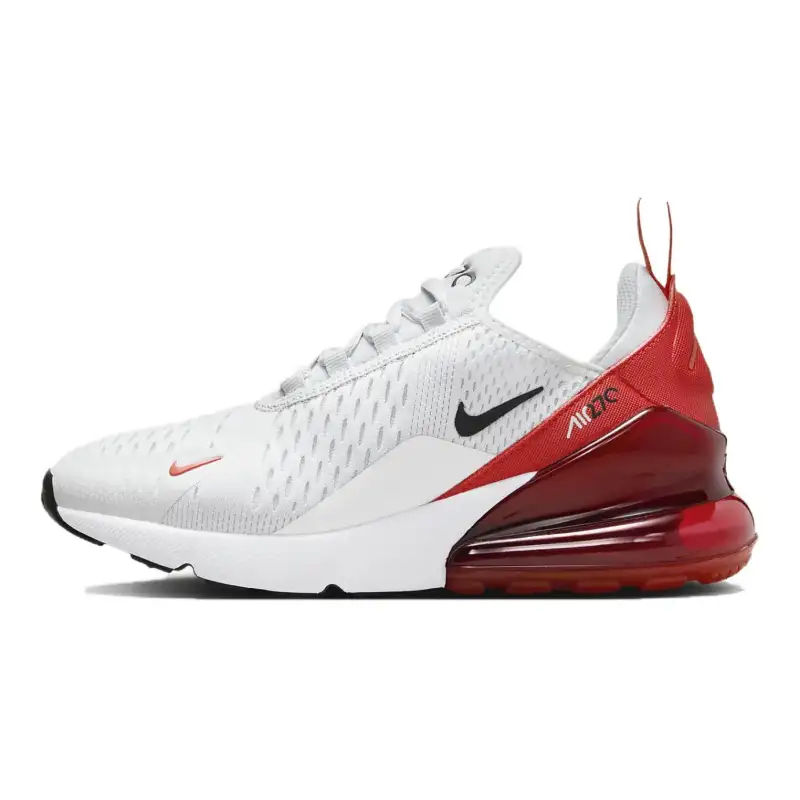 Nike Air Max 270 Mid top Casual Shoes White Red Unisex
