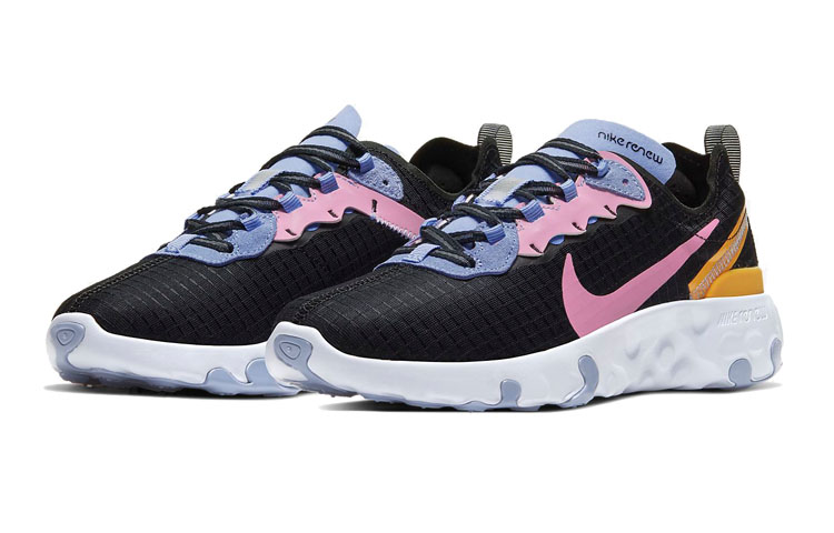 Кроссовки Nike NikeRenew Element 55 (черно-фиолетовые) — фото 4