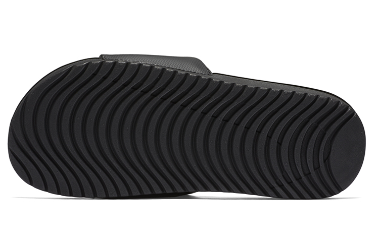 Детские шлепанцы Nike NikeKawa (черно-белый) — Чёрныйбелый — фото 4