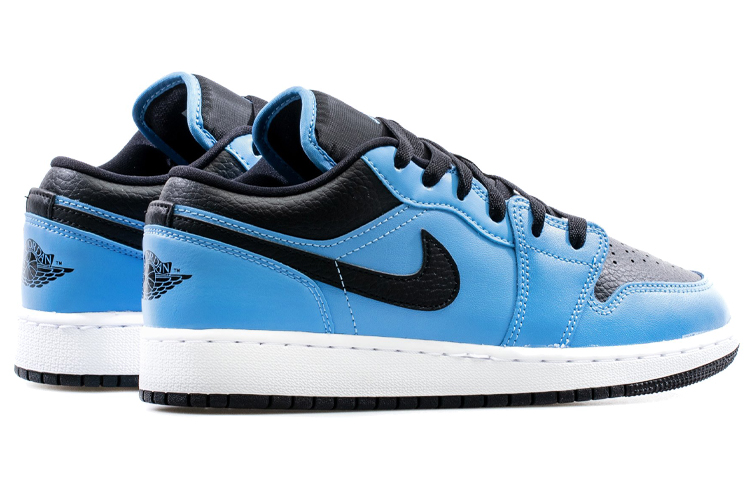 Кеды Jordan Air Jordan 1 Low "University Blue" (сине-черные) — Синий / чёрный — фото 6
