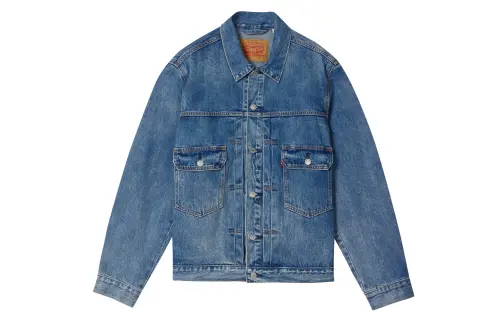Retro indigo denim jacket for leisure for men and women, American style