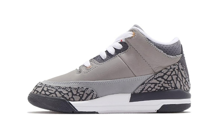 Детские кроссовки Jordan Air Jordan 3 Retro "Cool Grey" BP (черно-серый)