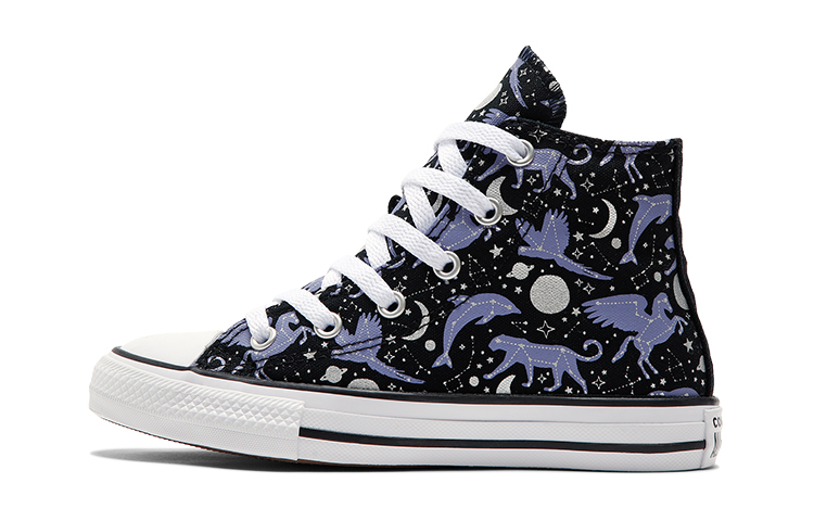 Детские кеды Converse Chuck Taylor All Star (черно-фиолетовые)