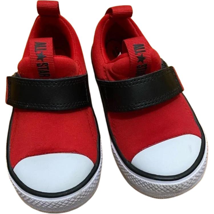 Кеды Converse All Star (красно-черные) — Красный / чёрный — фото 2