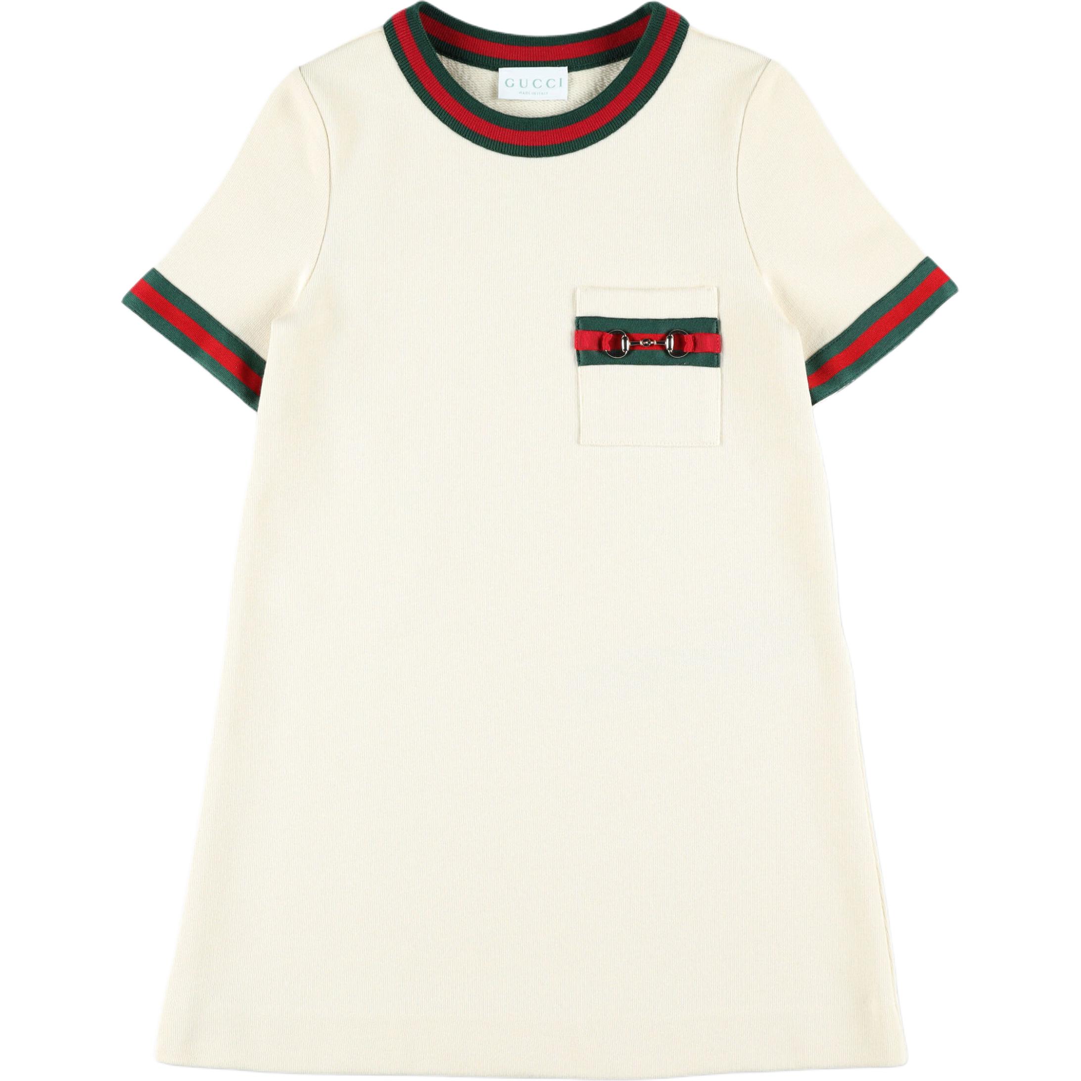 Детское платье Gucci FW25 Logo (белое)